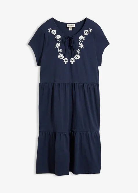 Tunikakl&auml;nning i bomull, kort&auml;rmad, bonprix