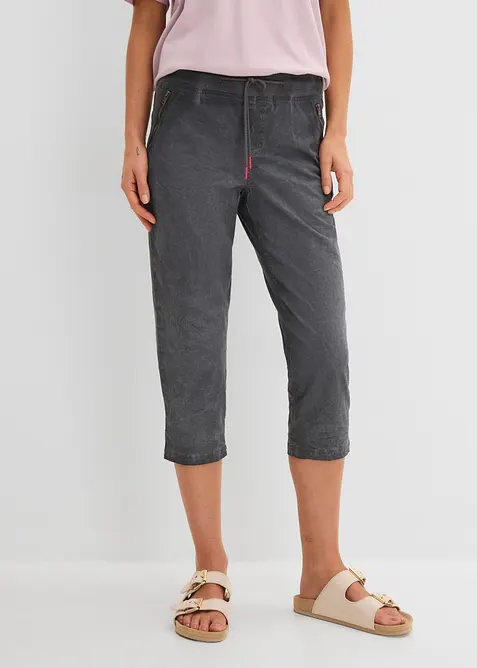 3/4-byxa med kontrastf&auml;rgat knytband, bonprix