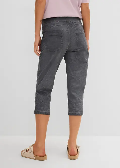 3/4-byxa med kontrastf&auml;rgat knytband, bonprix