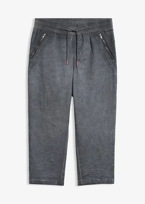 3/4-byxa med kontrastf&auml;rgat knytband, bonprix