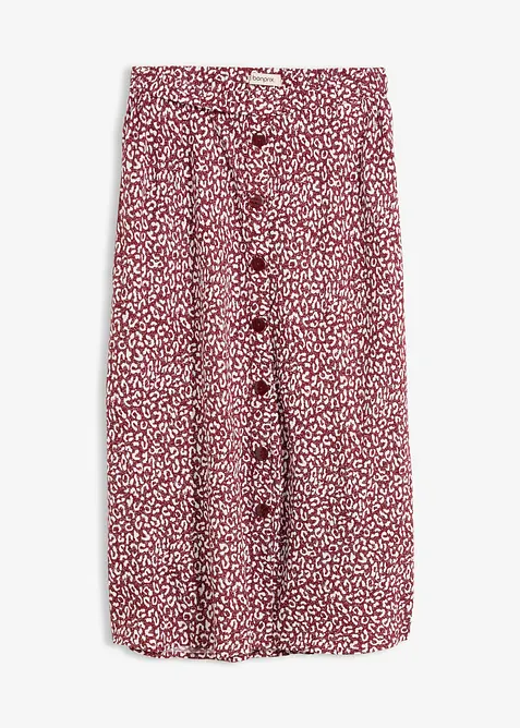 Mellanl&aring;ng viskoskjol med fickor, bonprix