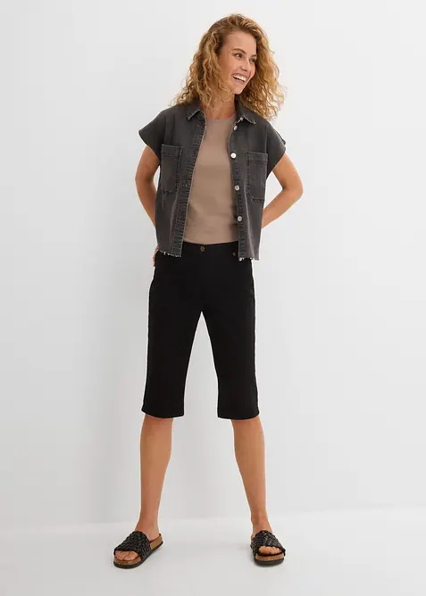 Bomullsbermudas med bekv&auml;m midja, bonprix