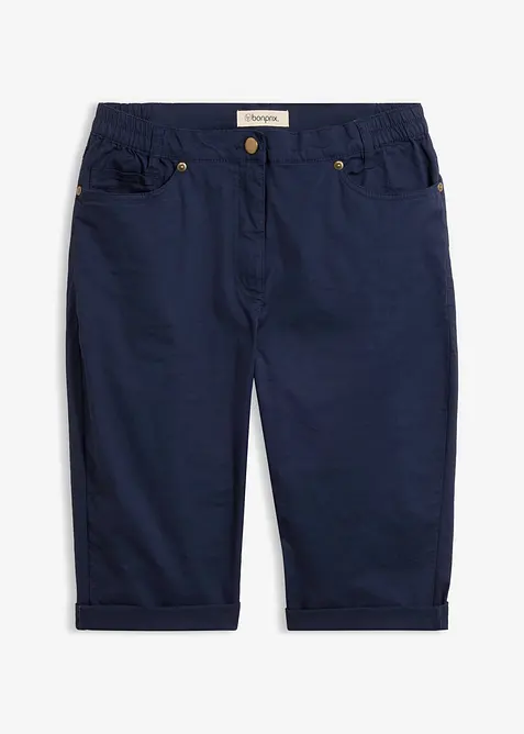 Bomullsbermudas med bekv&auml;m midja, bonprix