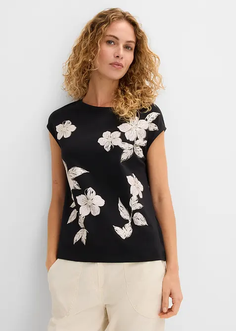 Topp med blomm&ouml;nster, bonprix