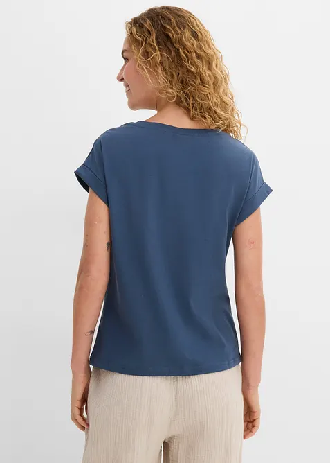 T-shirt med blomtryck, bonprix