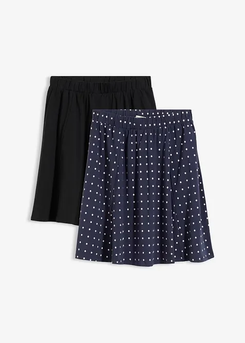 Jerseykjol (2-pack), bonprix