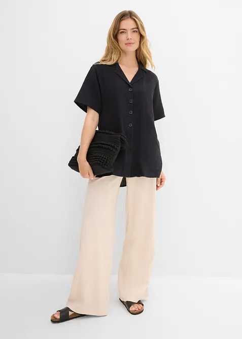 Skjortblus av muslin, bonprix