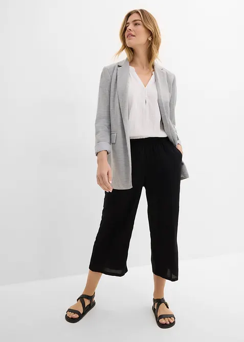 3/4-viskosbyxa med bekv&auml;m res&aring;rmidja, bonprix