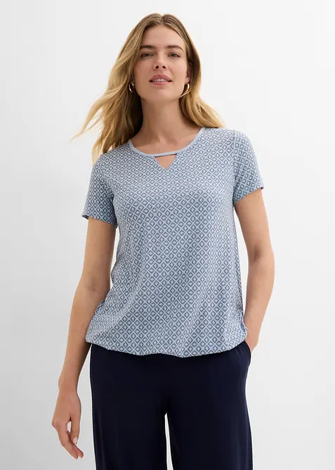 Kort&auml;rmad topp med res&aring;r, bonprix