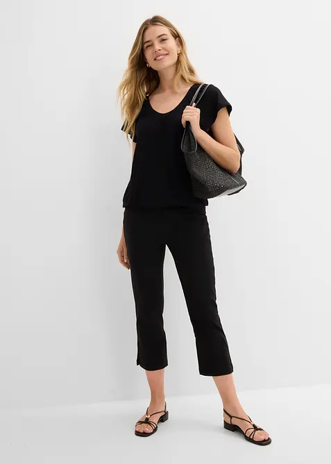 Topp av viskos, korta &auml;rmar, bonprix