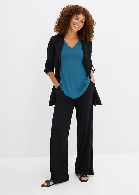 L&aring;ngt linne i viskosmix, bonprix