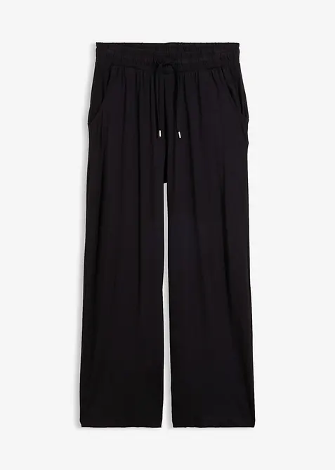 Jerseybyxa i b&ouml;ljande viskosmix, bonprix