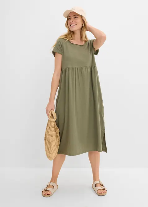 Mellanl&aring;ng kl&auml;nning i ekologisk bomull, bonprix