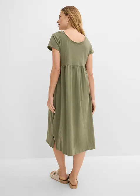 Mellanl&aring;ng kl&auml;nning i ekologisk bomull, bonprix