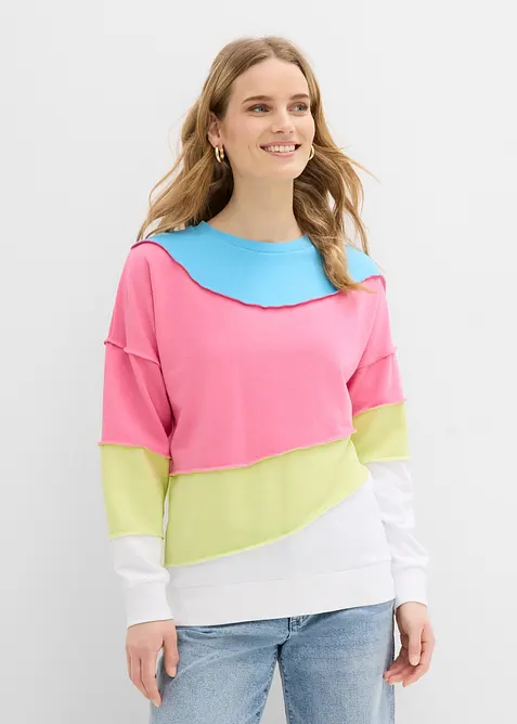 Sweatshirt i mjuk bomullsmix, bonprix