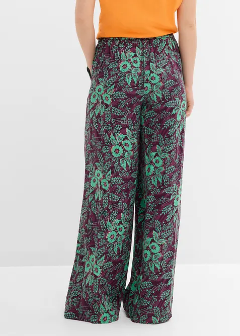 Palazzobyxa av viskos med mjukt fall, bonprix