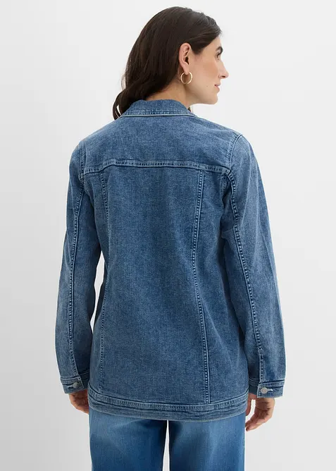 Stretchig jeansjacka, boyfriendmodell, bonprix