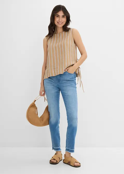 Ultra Soft Jeans i 7/8-l&auml;ngd, bonprix