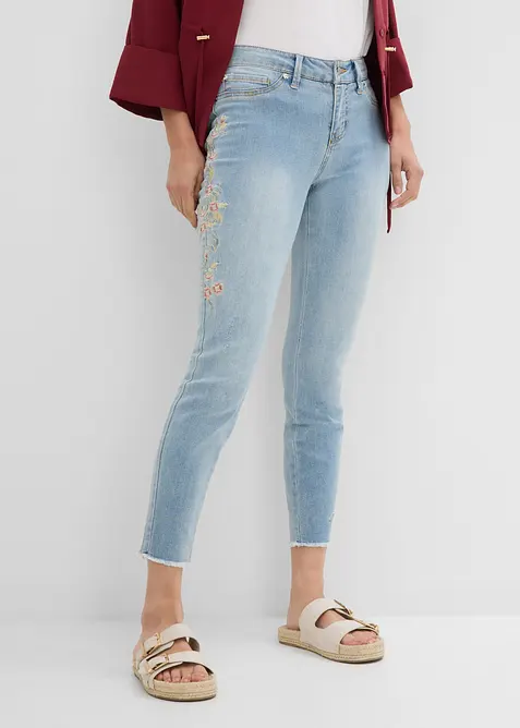 Skinny Jeans Mid Waist, cropped, bonprix