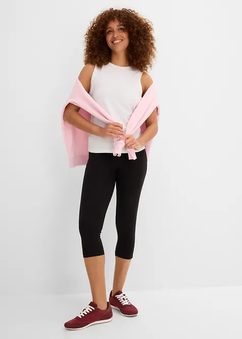Stretchiga caprileggings (2-pack), bonprix