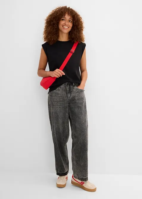 Oversizetopp med bomull, bonprix