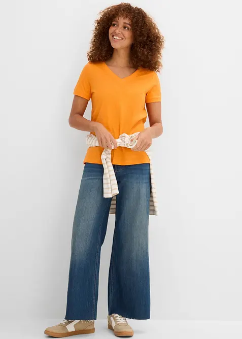 T-shirt i ren bomull, bonprix