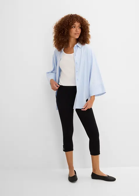 3/4-leggings med uppvikbara benslut, bonprix