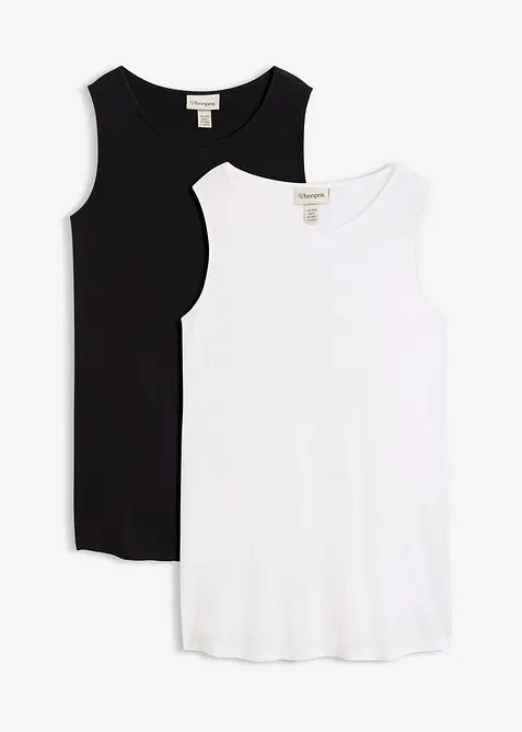 L&aring;ngt viskoslinne (2-pack), bonprix