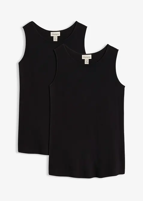 L&aring;ngt viskoslinne (2-pack), bonprix