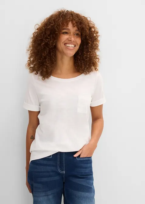 T-shirt av bomull, bonprix