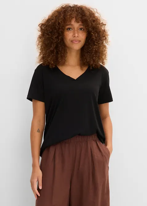 L&aring;ng topp med V-ringning, bonprix