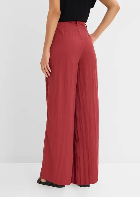 Byxa i viskosmix, med gubbveck, bonprix