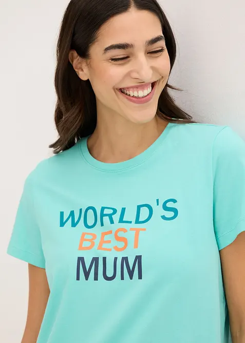 Kort nattlinne av ren bomull, bonprix