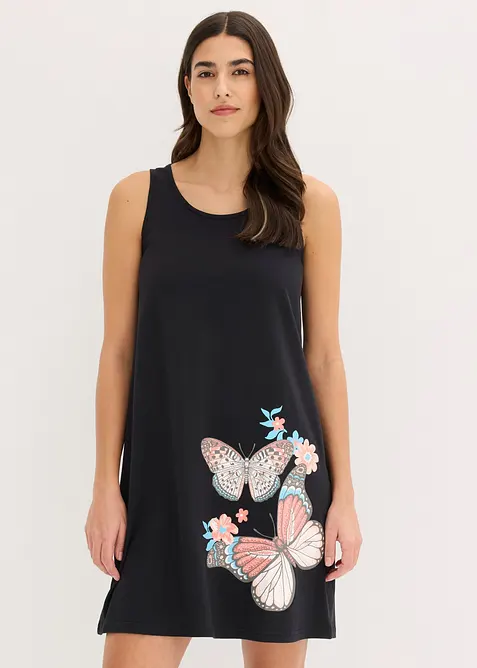 Kort nattlinne av ren bomull, bonprix