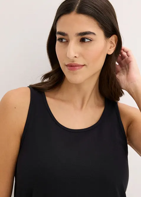 Kort nattlinne av ren bomull, bonprix