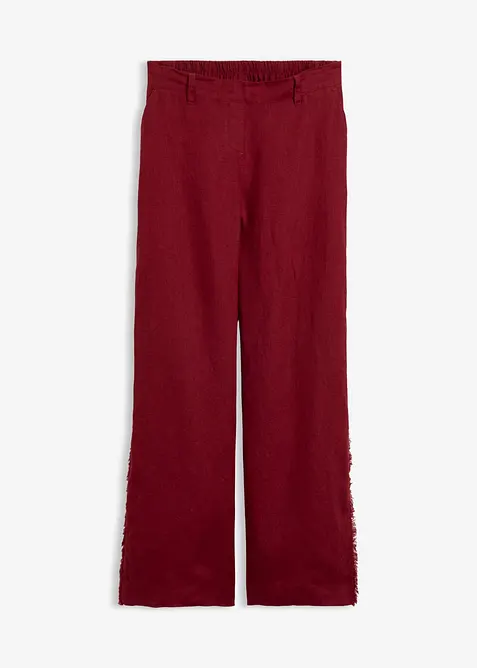 Linnebyxa med vida ben, bonprix