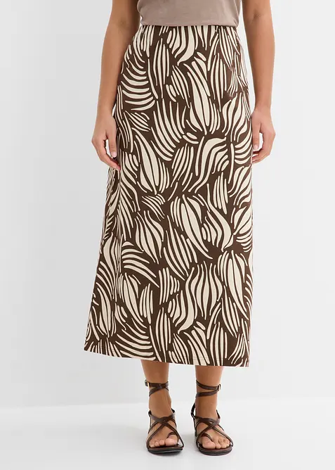 Jerseykjol av stretchigt bomullsmaterial, bonprix