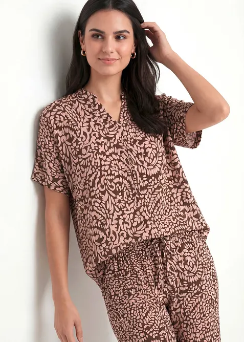 Blustunika av viskos med mjukt fall, bonprix