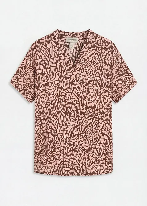 Blustunika av viskos med mjukt fall, bonprix