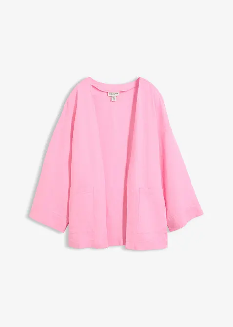Kimonoblus i linnemix, bonprix