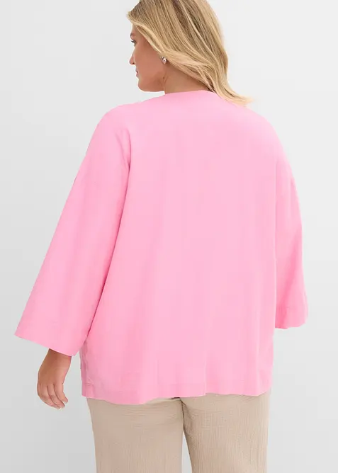 Kimonoblus i linnemix, bonprix