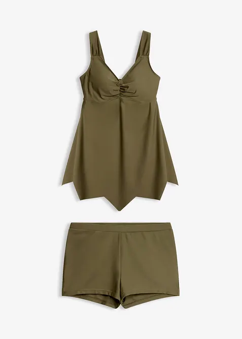 L&aring;ng tankini med sicksack i kanten (2 delar), bonprix