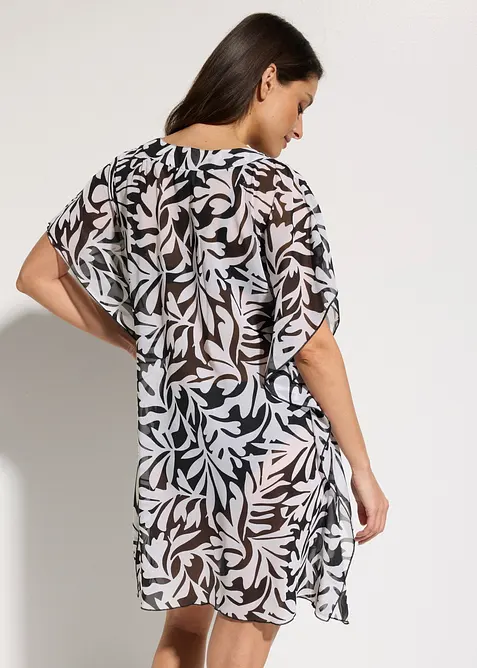 Strandtunika i tunn chiffong, bonprix