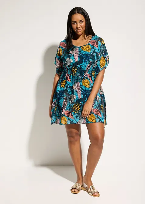 Strandtunika av l&auml;tt chiffong, bonprix