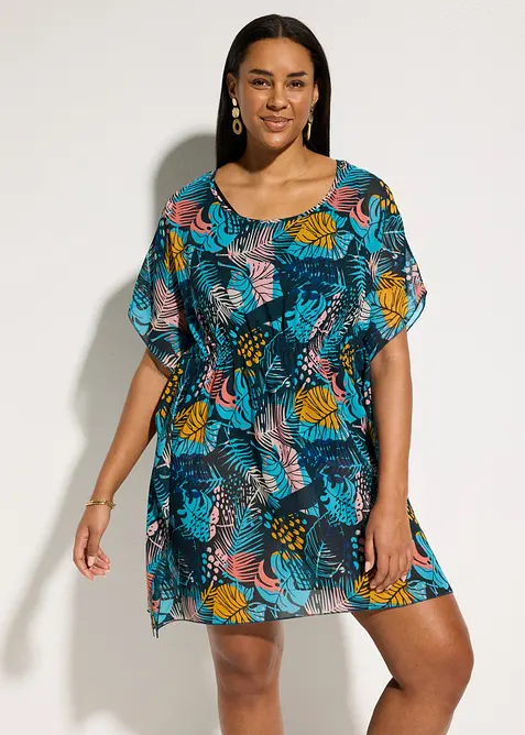 Strandtunika av l&auml;tt chiffong, bonprix