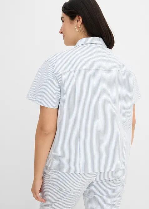 Randig jeansjacka, bonprix