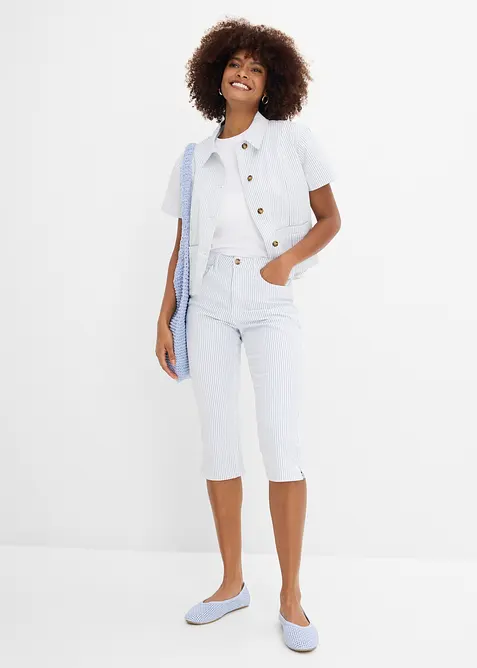 Caprijeans med Mid Waist, bonprix