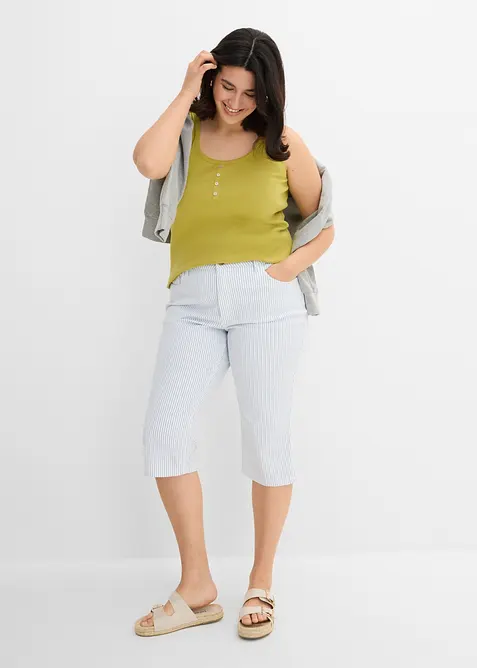 Caprijeans med Mid Waist, bonprix