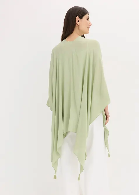 Tunn sommarponcho av viskos, bonprix