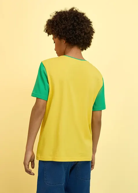 T-shirt i ekologisk bomull med Brasilien-tryck, bonprix